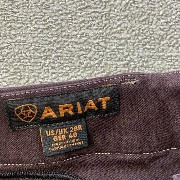 Ariat Riding Pants Equestrian Brown Size 28R - Picture 4 of 12